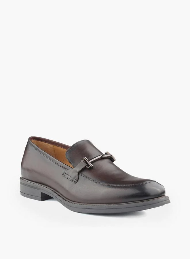 دوتشيني Men Metal Accent Slip-On Loafers
